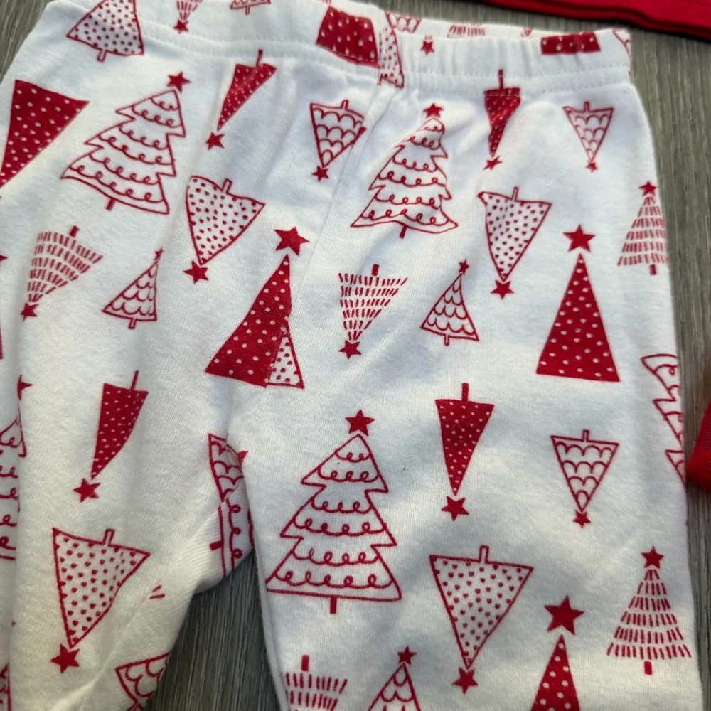 CARTERS 3PC CHRISTMAS SNUG FIT LONG SLEEVE AND PANTS PJ SET 18MO